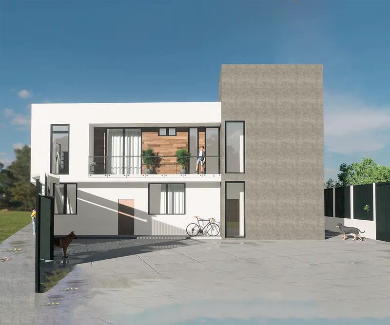 Vista del proyecto casa acuitlapilco