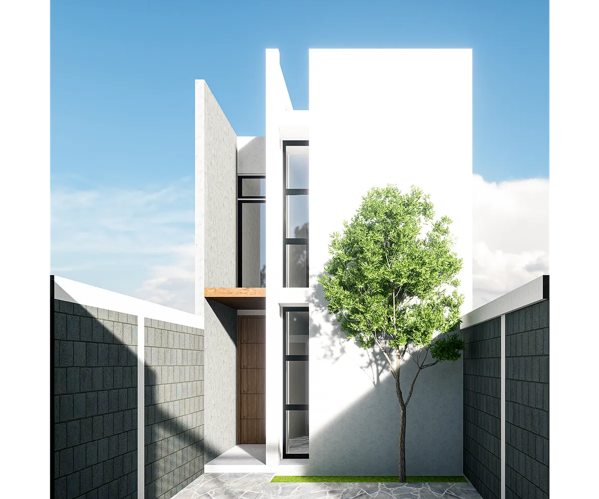 Vista del proyecto casa miguel n lira