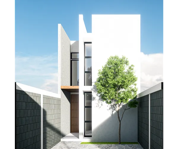 Vista del proyecto casa miguel n lira