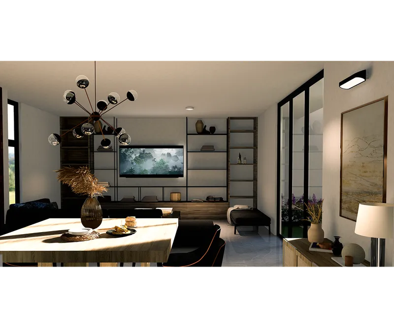 Vista del proyecto casa nixtlalpan