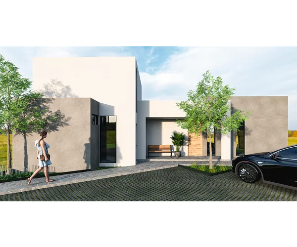 Vista del proyecto casa parque industrial