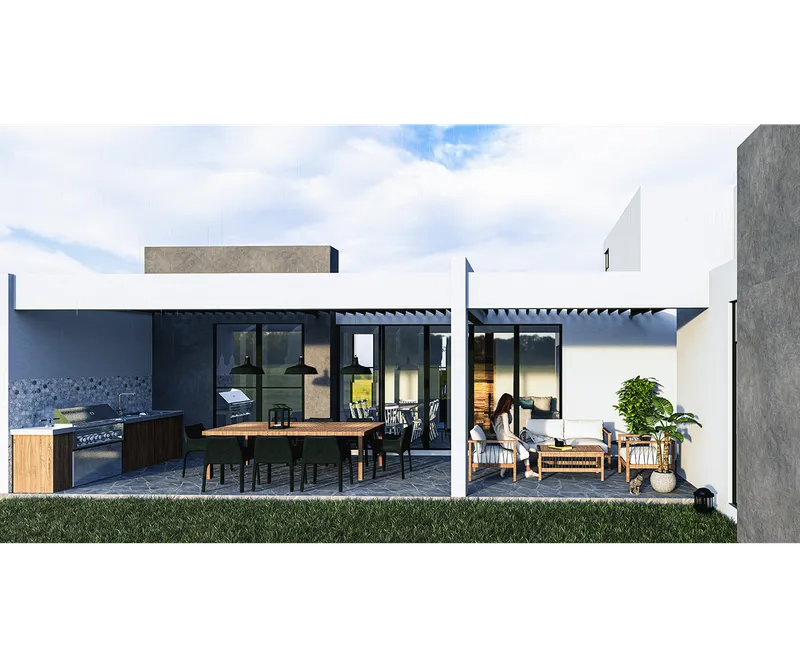 Vista del proyecto casa parque industrial