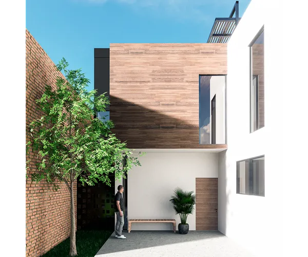 Vista del proyecto casa perez juarez