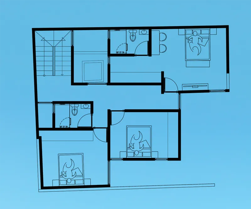 Vista del proyecto casa perez juarez