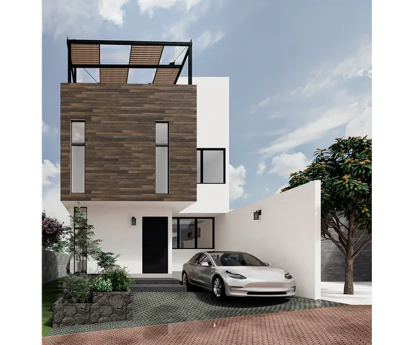 Vista del proyecto casa villa cardel