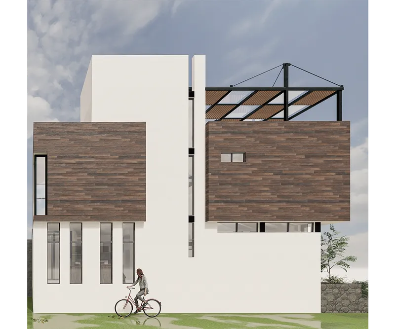 Vista del proyecto casa villa cardel