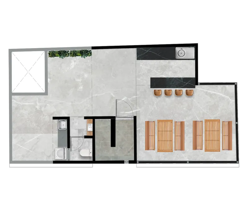 Vista del proyecto casa villa cardel