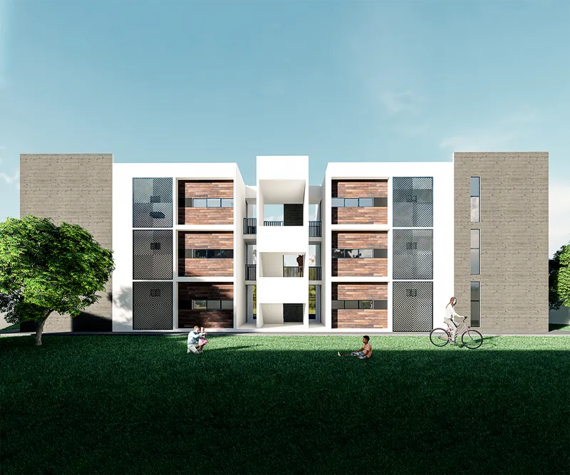 Vista del proyecto departamentos linda vista