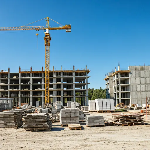 Abstract image representing finance with a calculator and planning documents